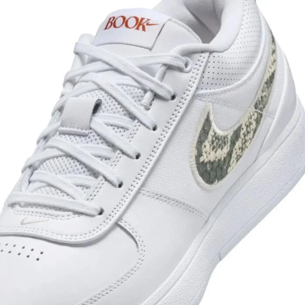 Nike Book 1 FJ4249-101 Sneakers Men's White Lace-Up Lifestyle Shoes TF5623